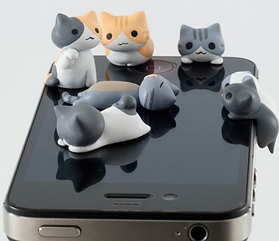 超可愛三款手機殼+萌翻的貓咪耳機塞